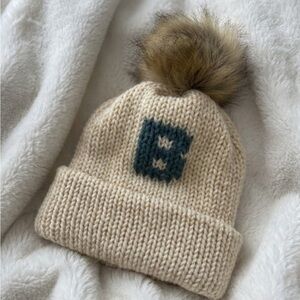 Cozy Personalized Knit Pom-Pom Beanie for Kids
